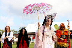Pink oriental costume