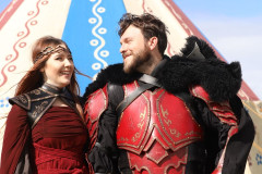 Red armoured couple